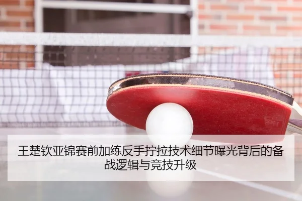 王楚钦亚锦赛前加练反手拧拉技术细节曝光背后的备战逻辑与竞技升级